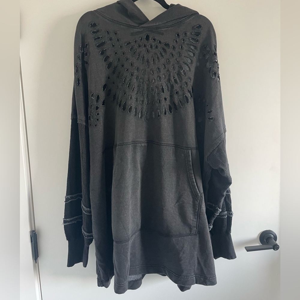 NWOT Free People Last Call Sweatshirt Size L - Picture 1 of 6
